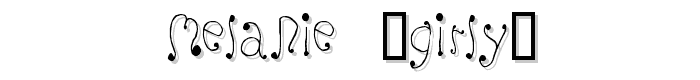 Melanie (Girly) font